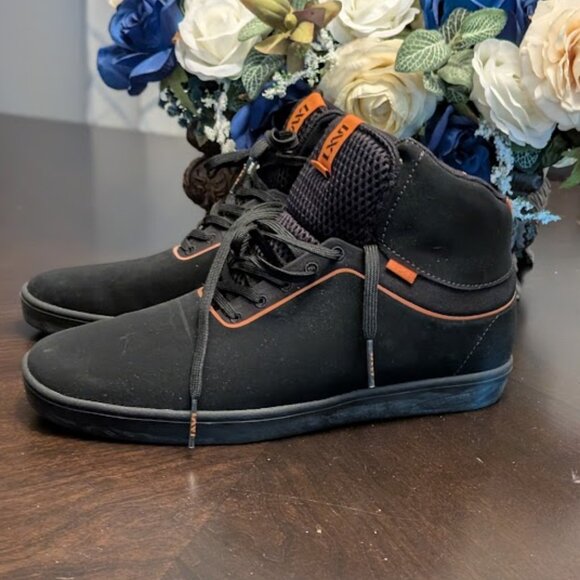 S7 VANS Stat Black/Orange Sneakers - Picture 4 of 10